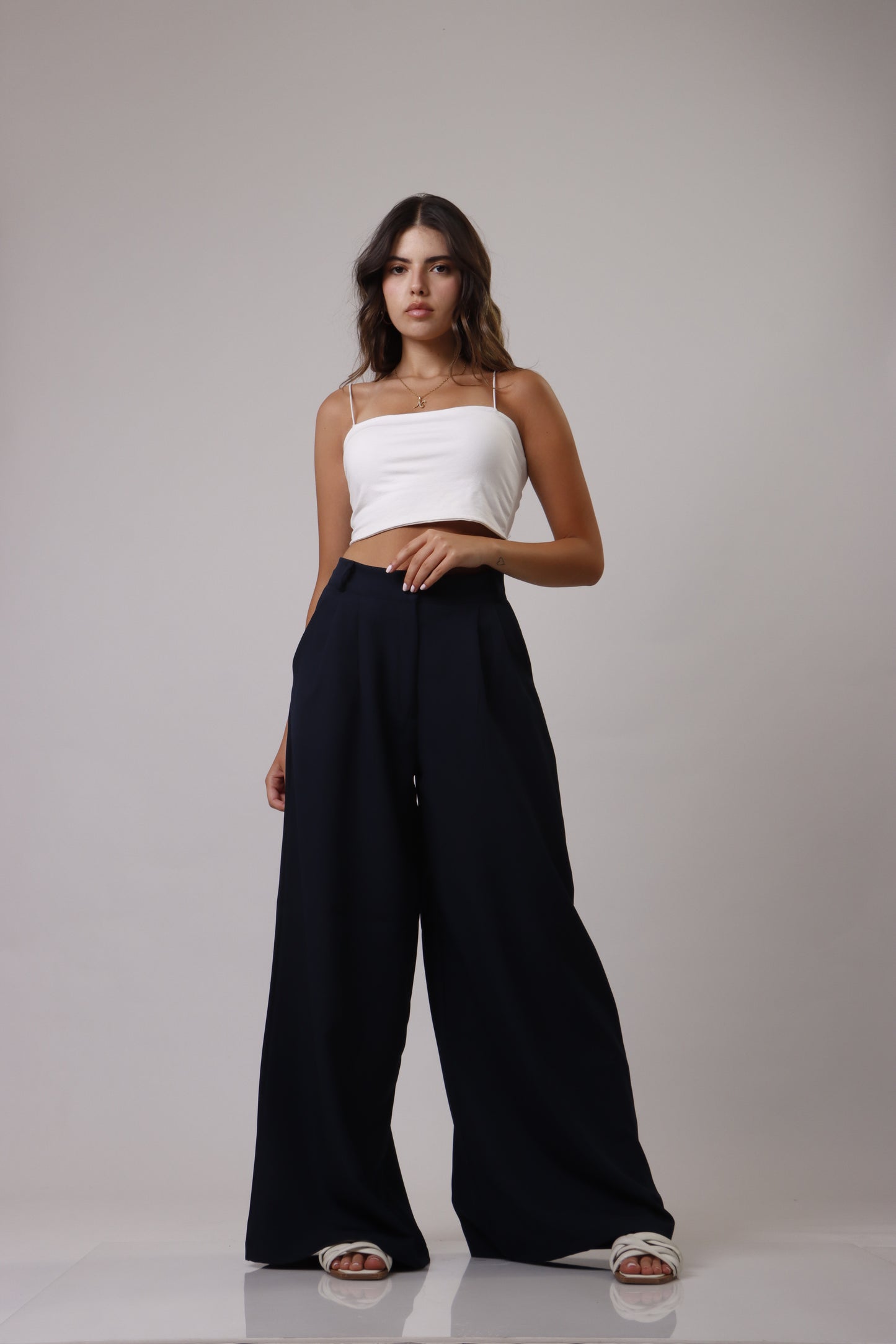 Palazzo wide leg trousers