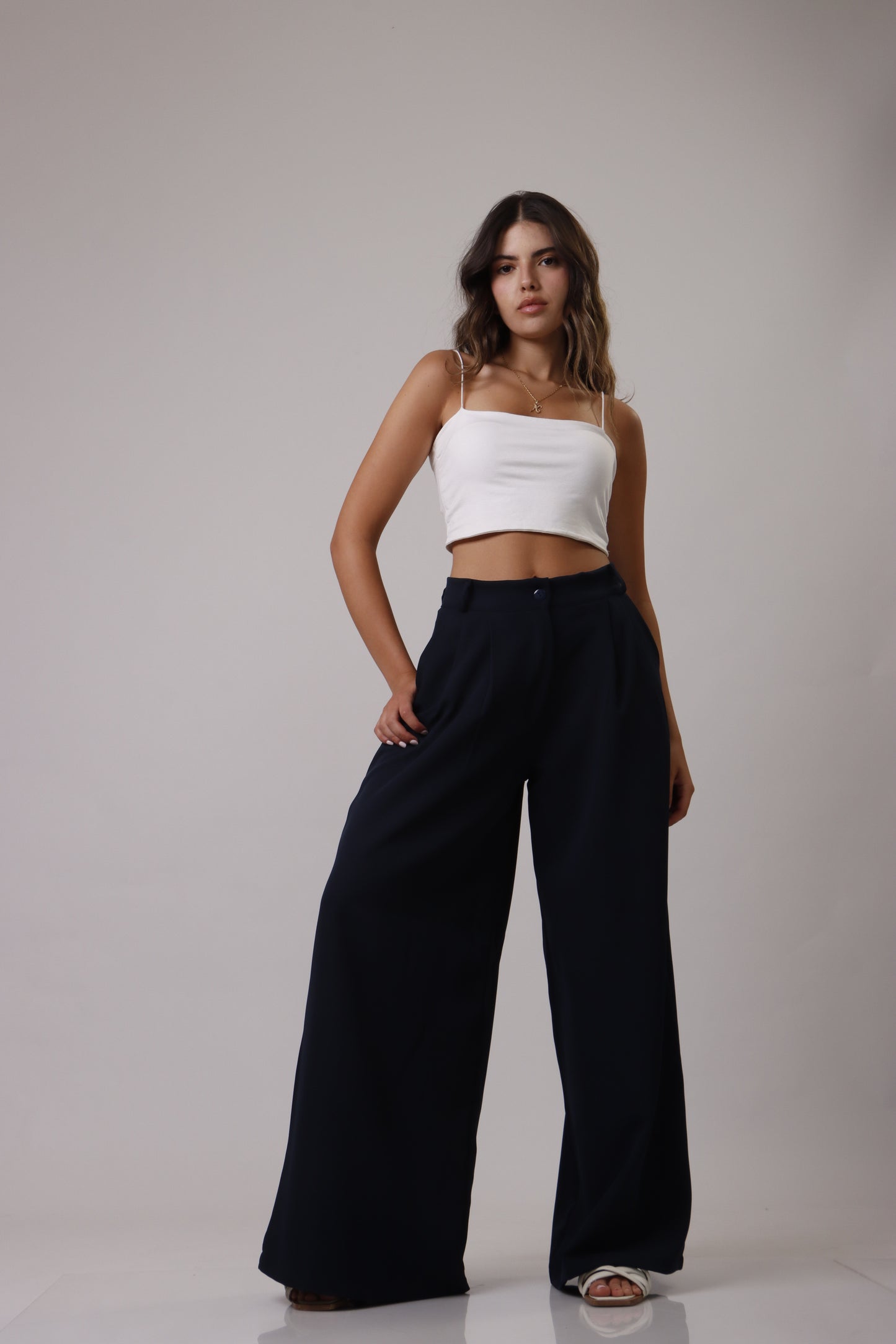 Palazzo wide leg trousers