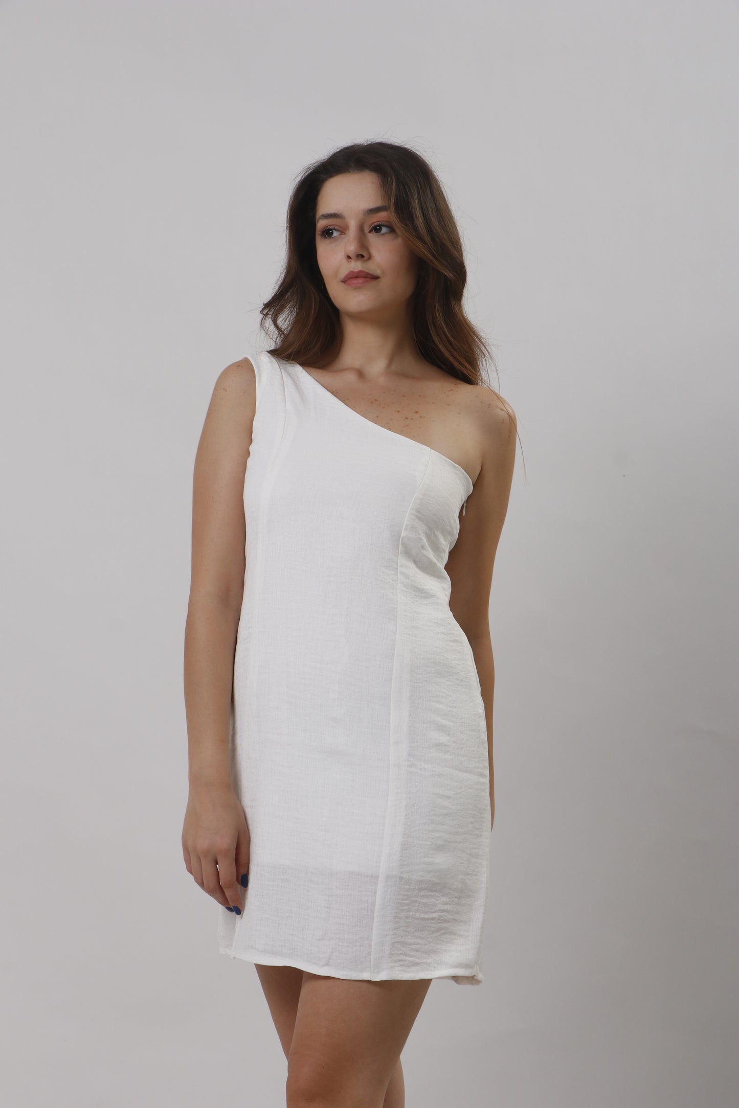 Mini one shoulder dress