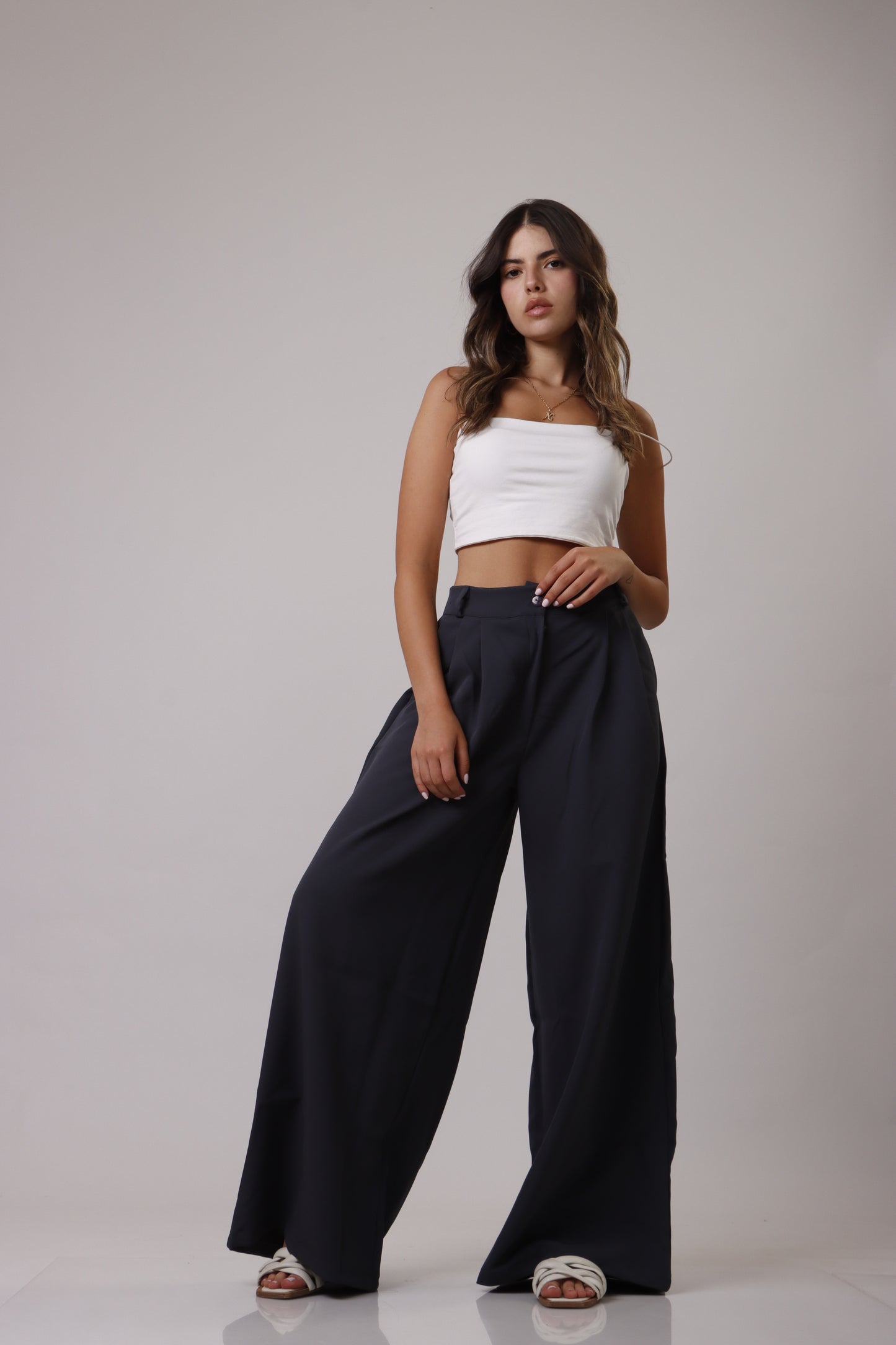 Palazzo wide leg trousers
