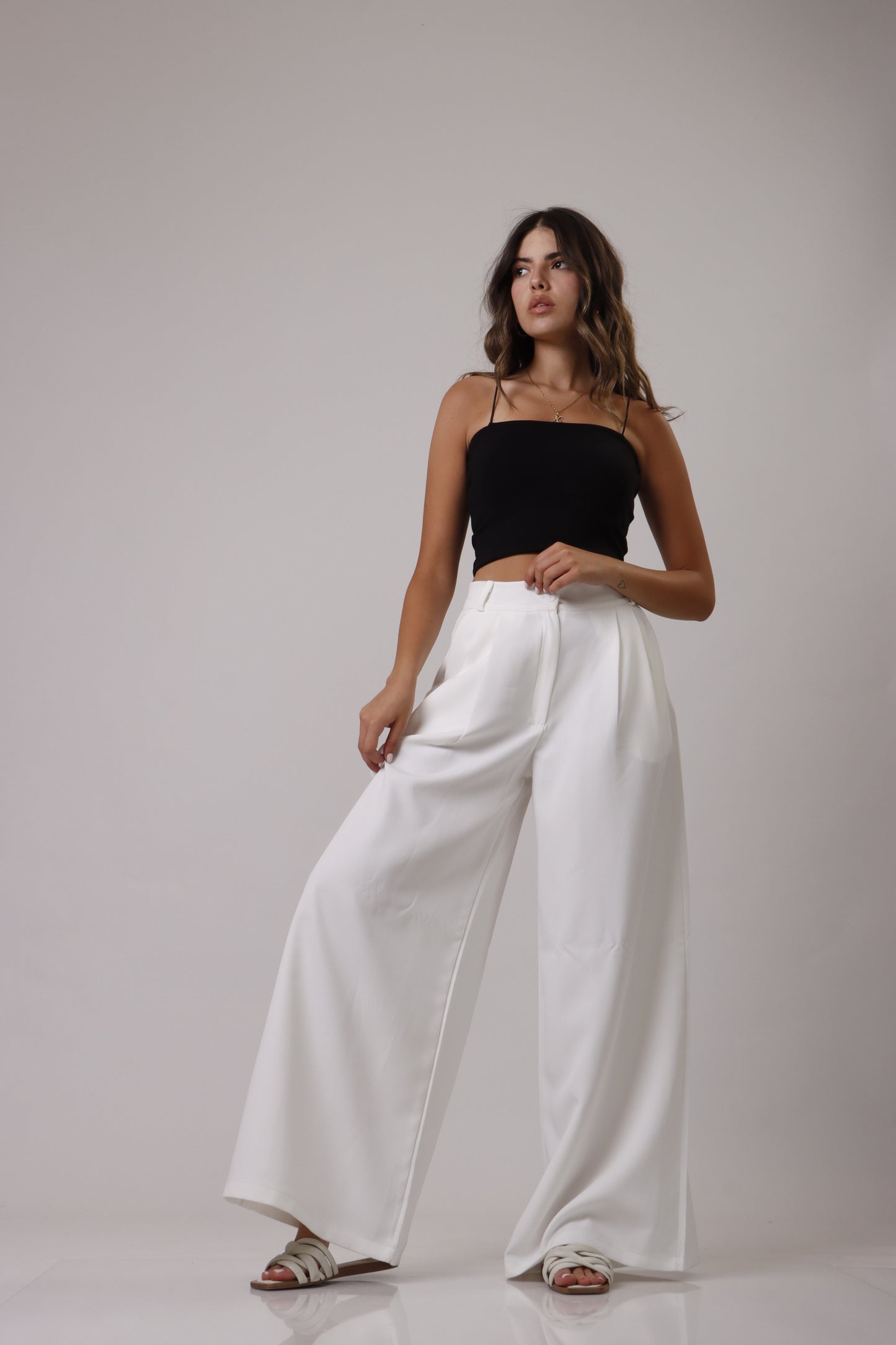 Palazzo wide leg trousers