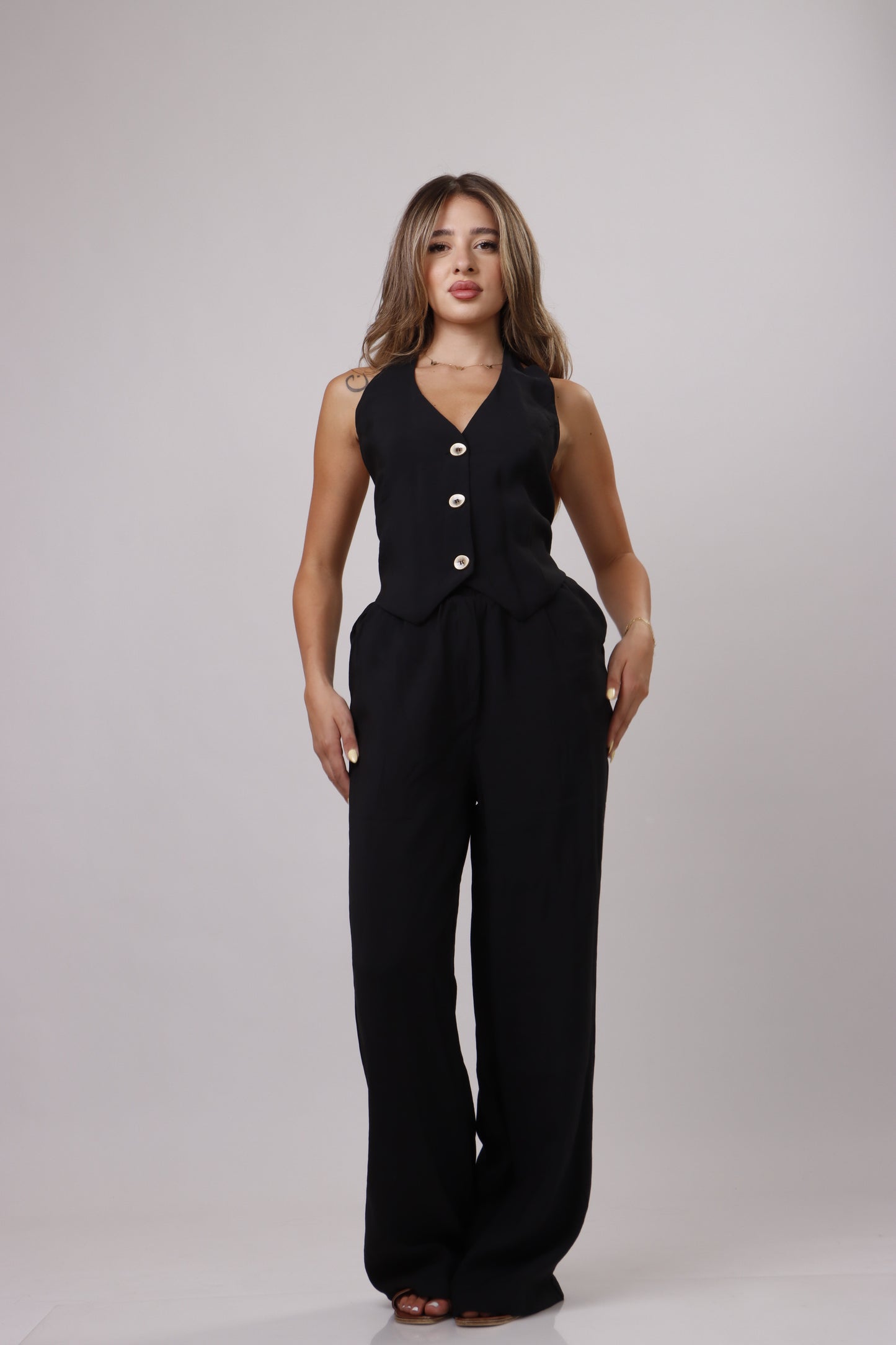 Vest Linen Set