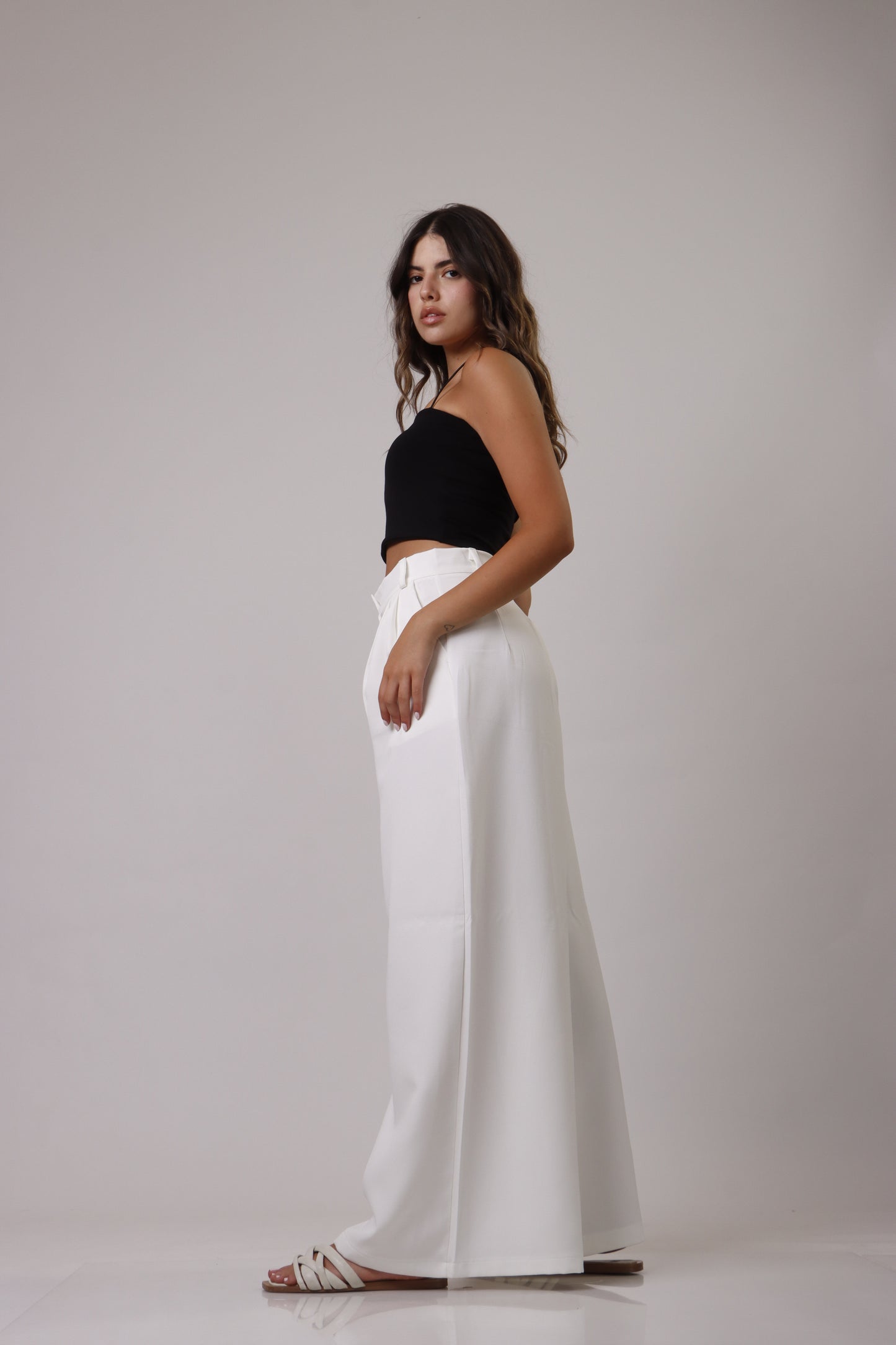 Palazzo wide leg trousers