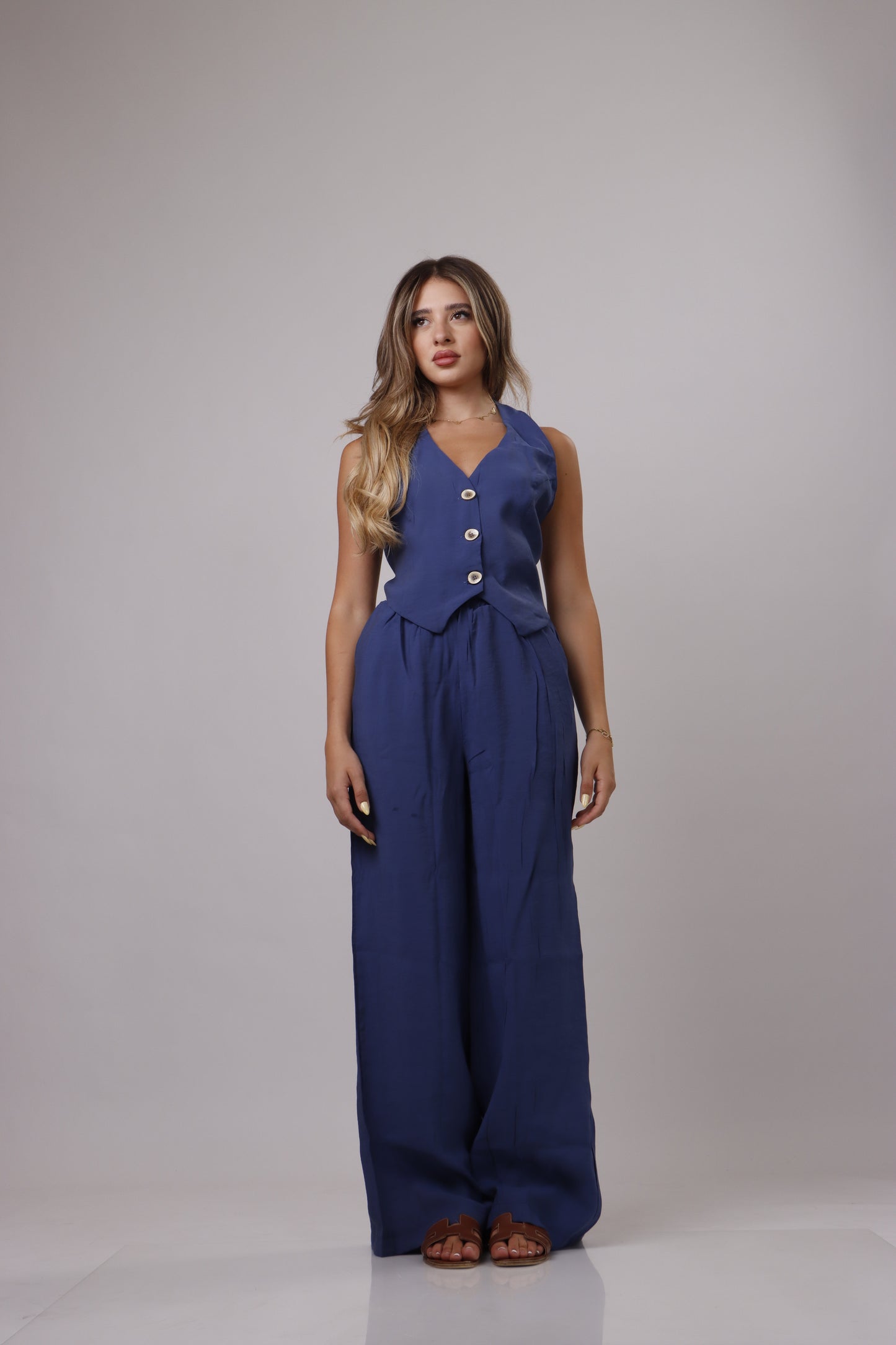 Vest Linen Set