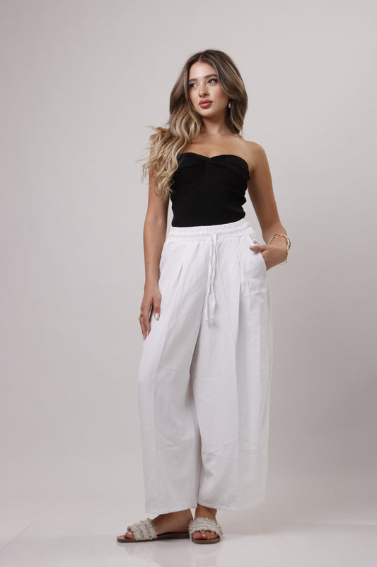 Barrel Linen Pant