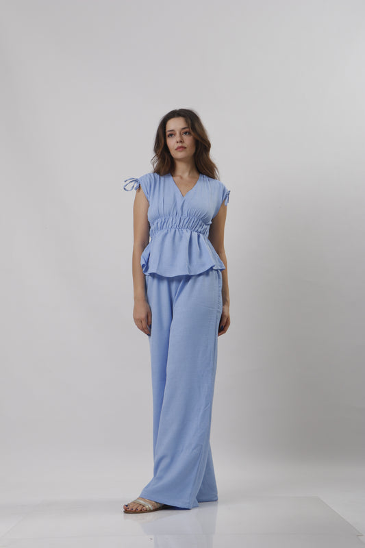Waist fit linen set