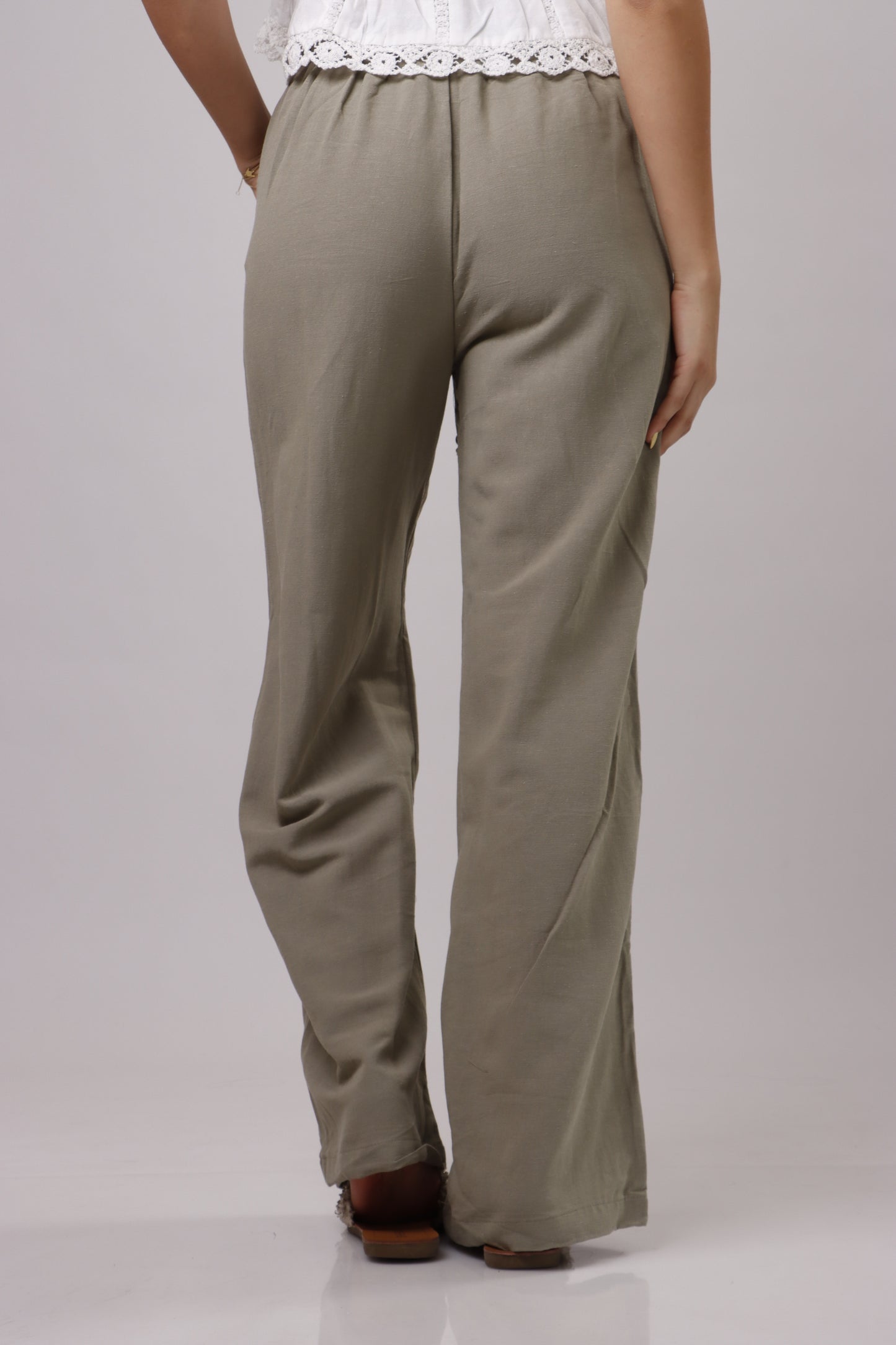 Linen pant with front pocket