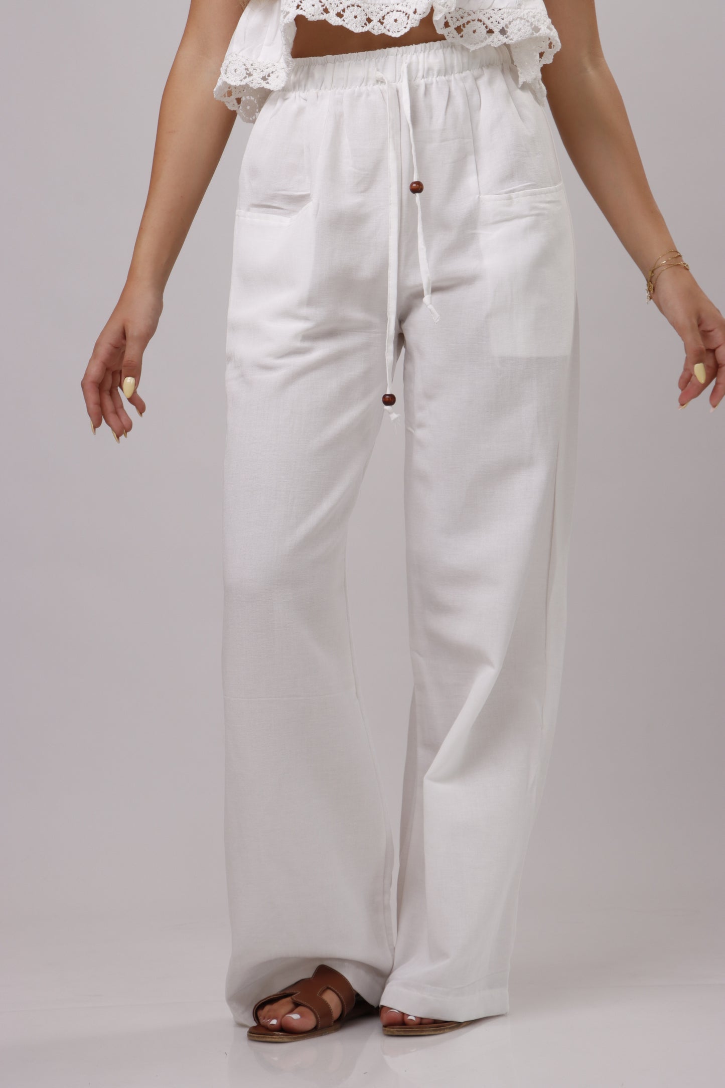 Linen pant with front pocket