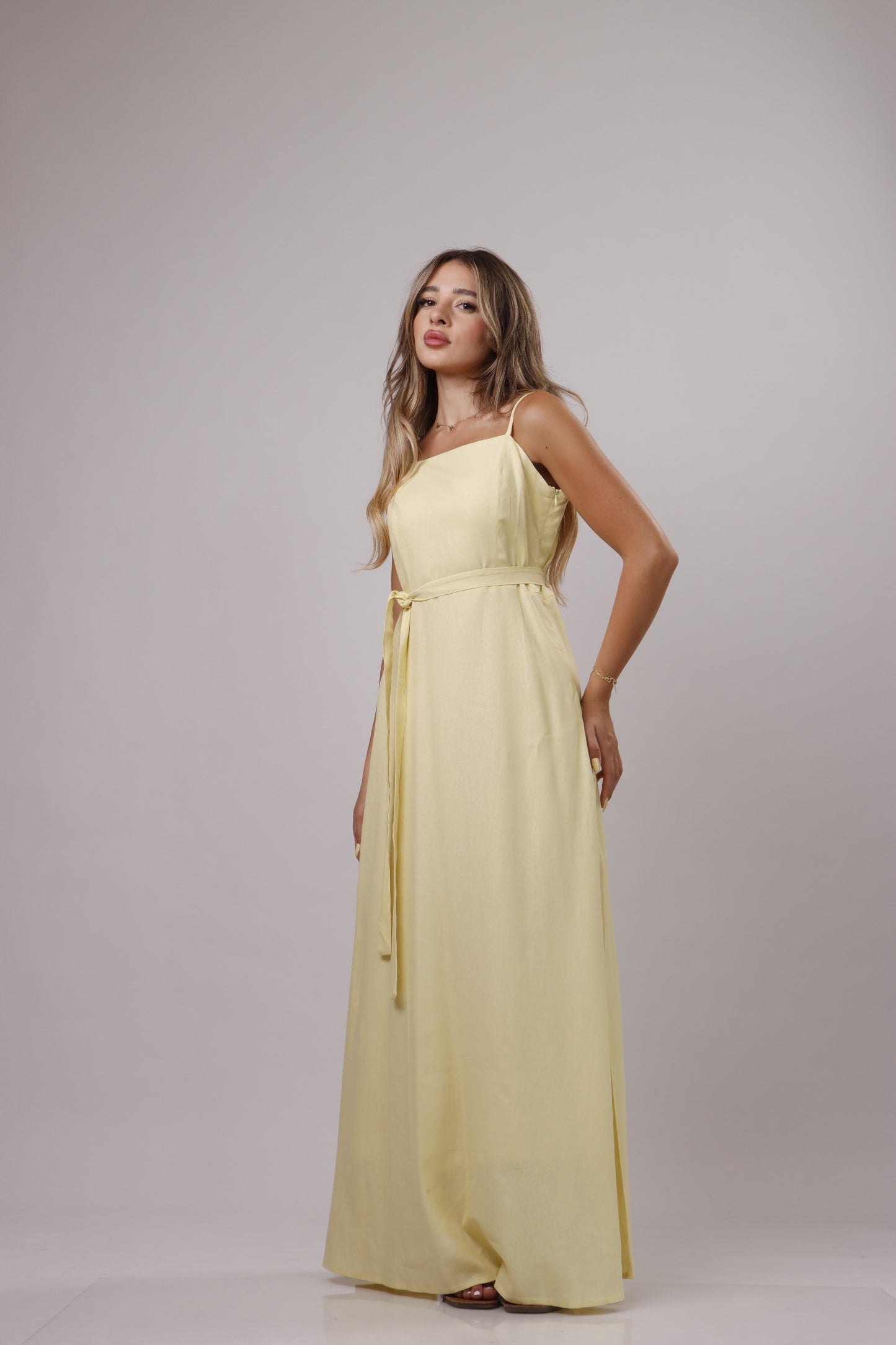 Maxi linen dress