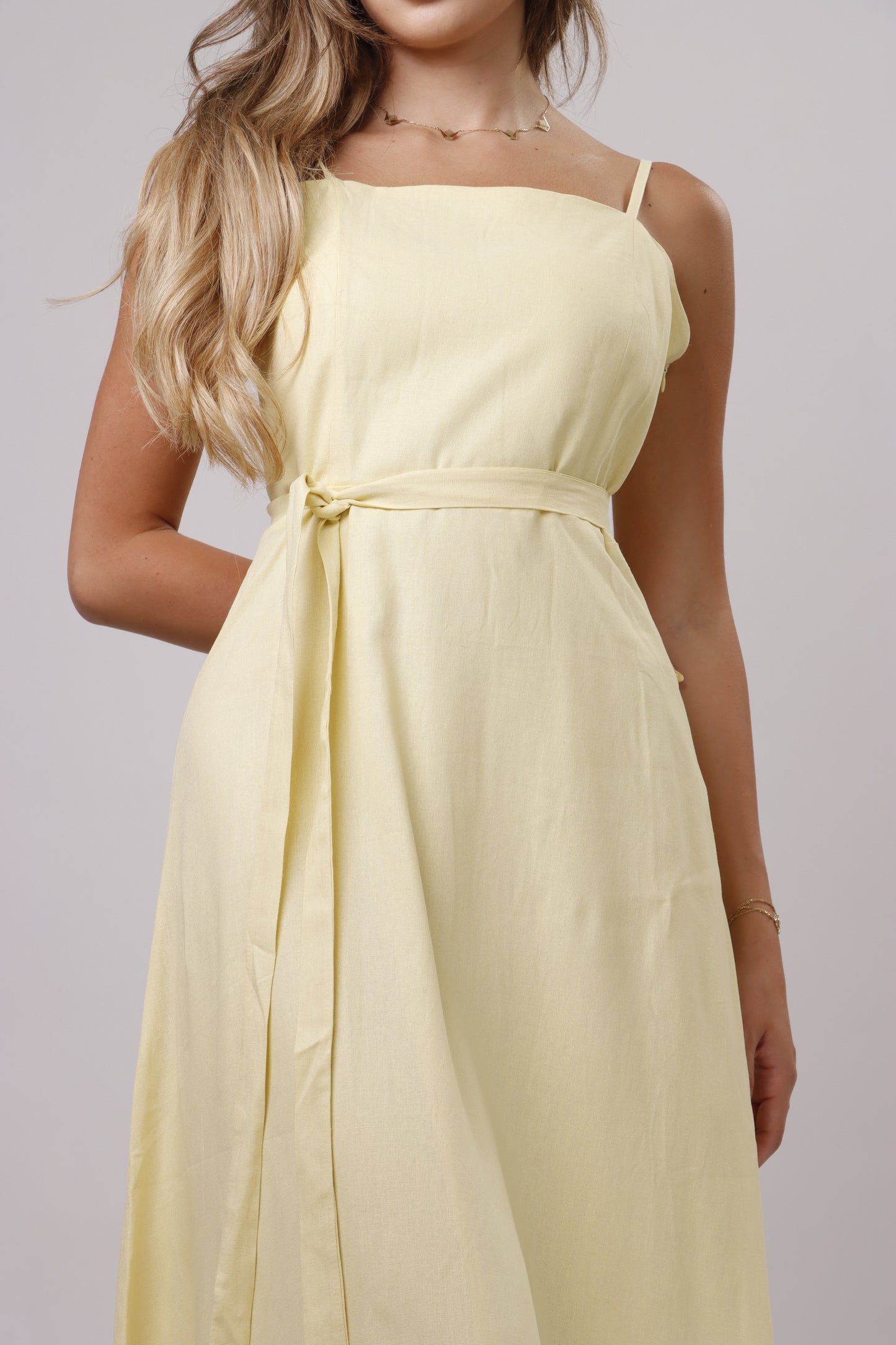 Maxi linen dress