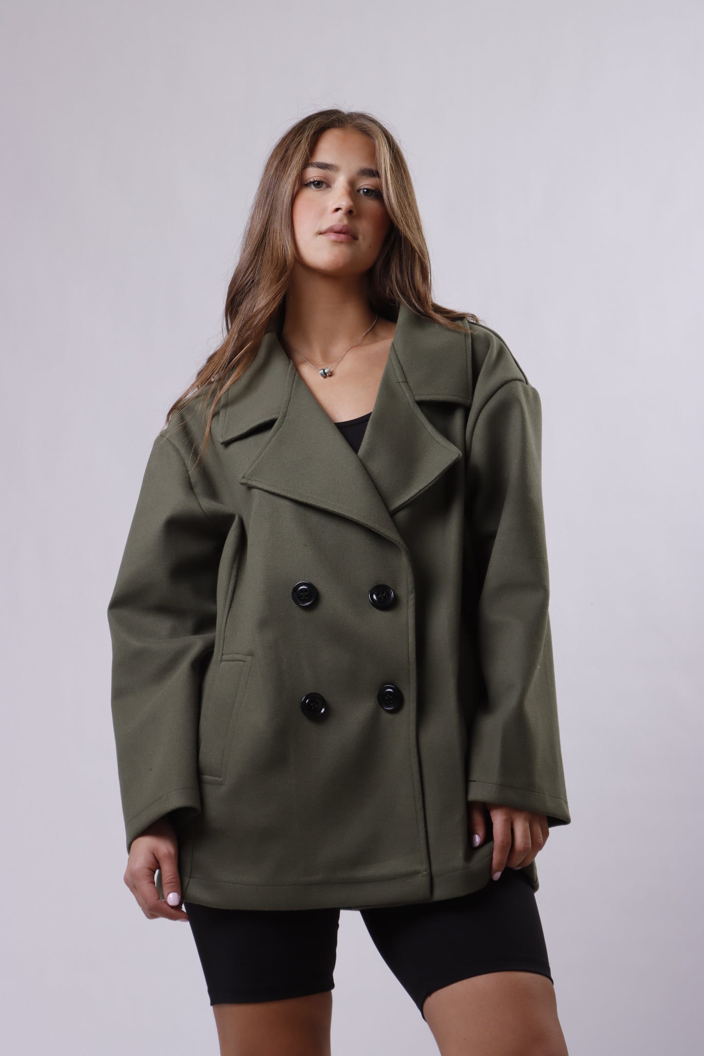 Oversized Buttoned Coat
