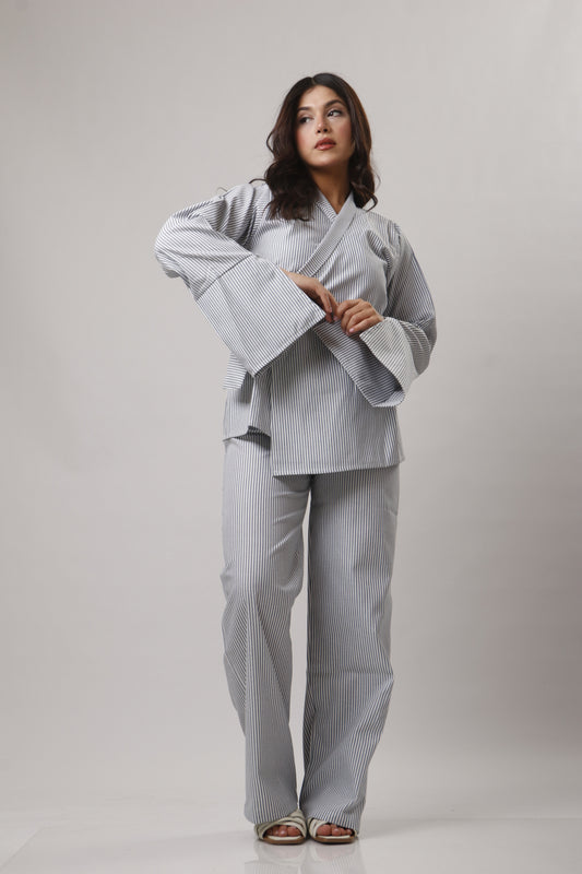 Striped tie set
