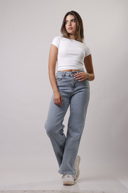 Jeans with glitters