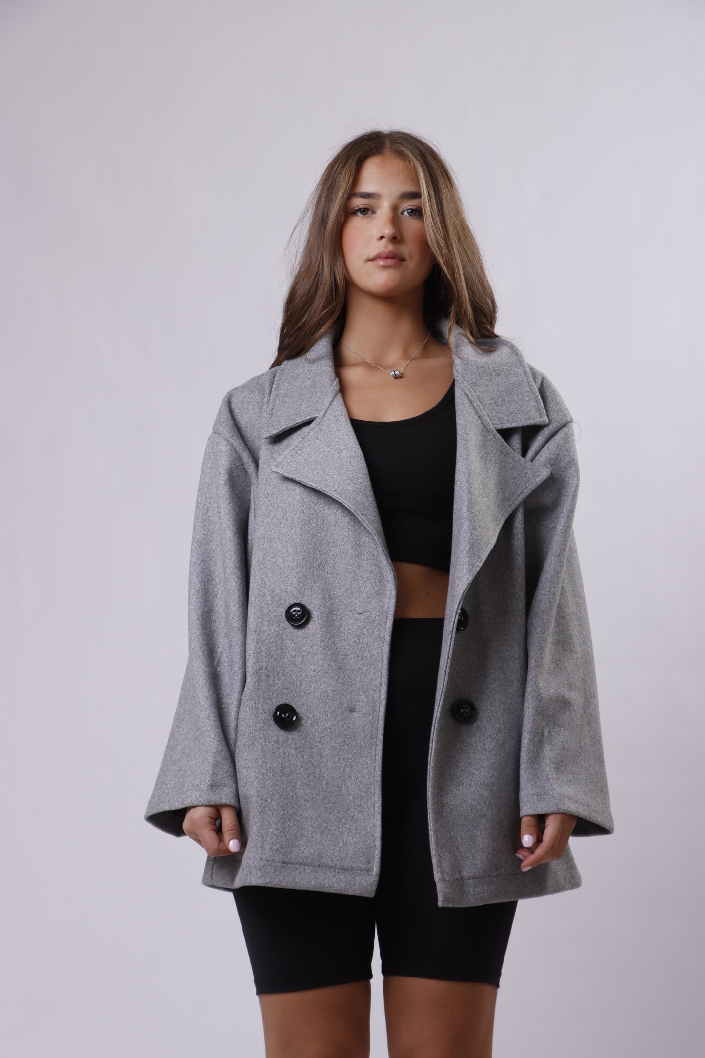 Oversized Buttoned Coat