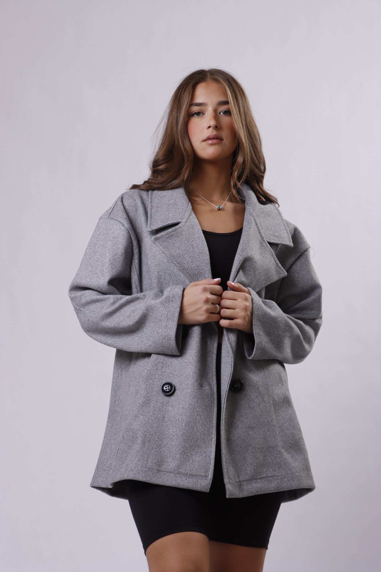 Oversized Buttoned Coat