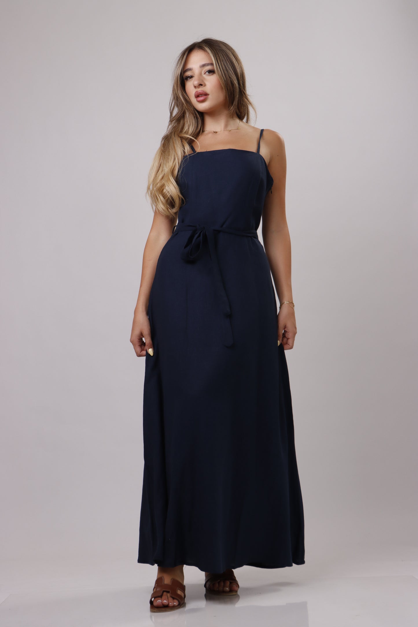 Maxi linen dress