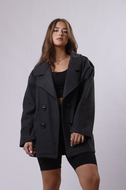 Oversized Buttoned Coat