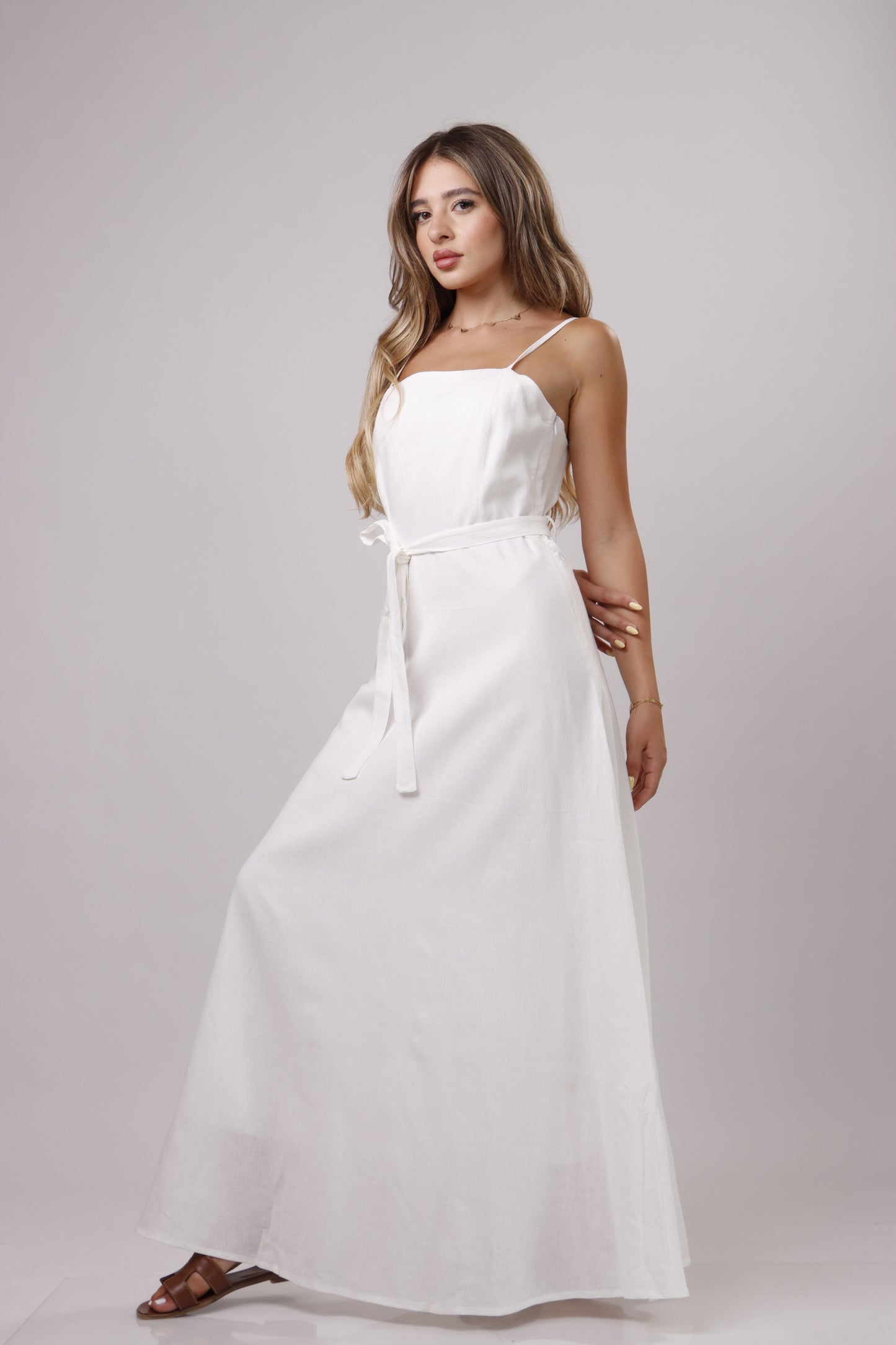 Maxi linen dress