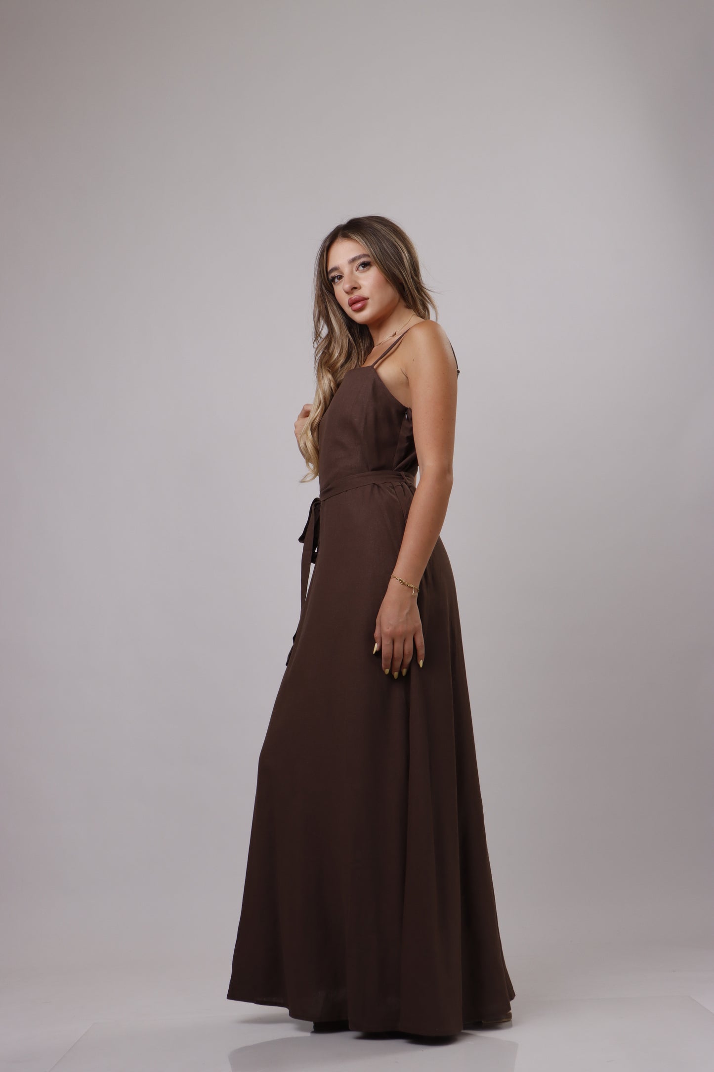Maxi linen dress