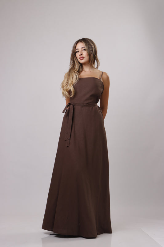 Maxi linen dress