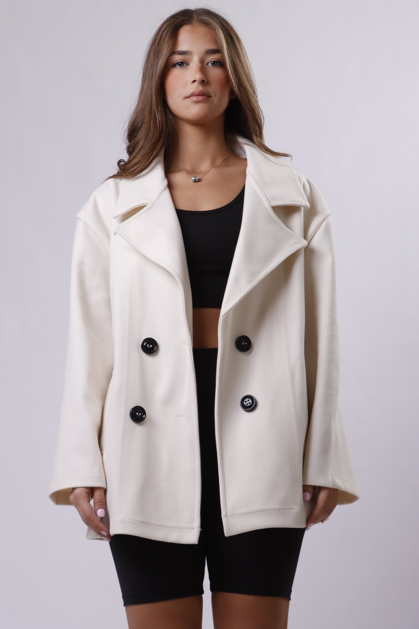 Oversized Buttoned Coat