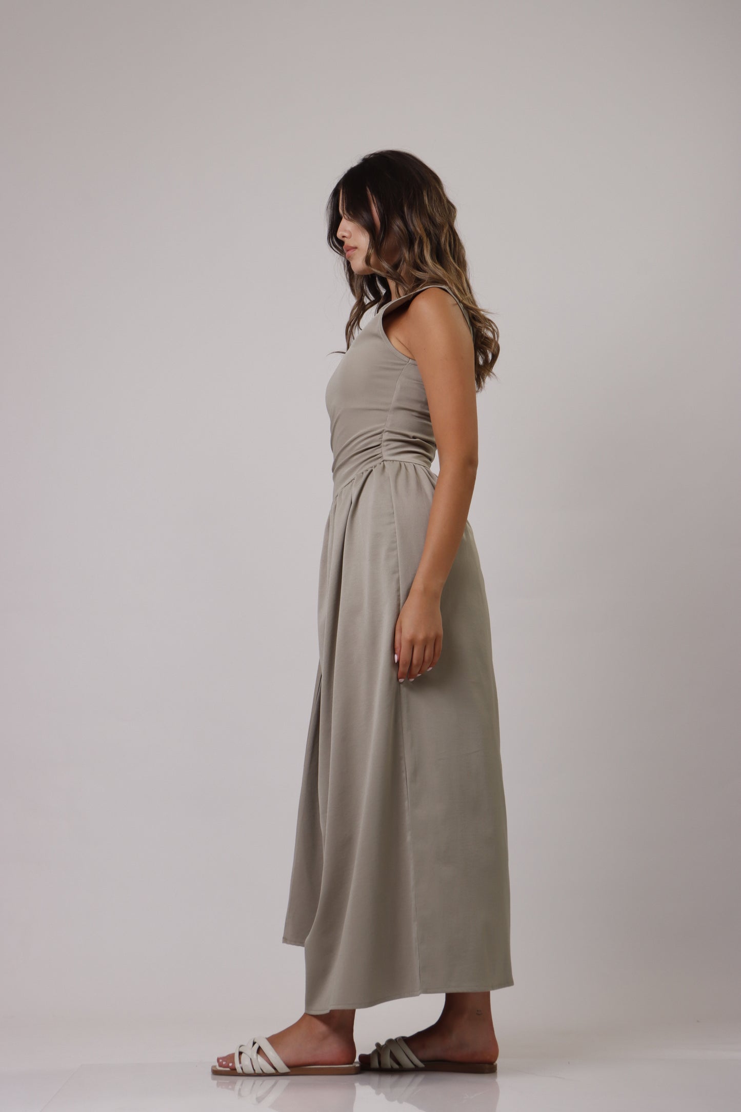 Asymmetric length dress
