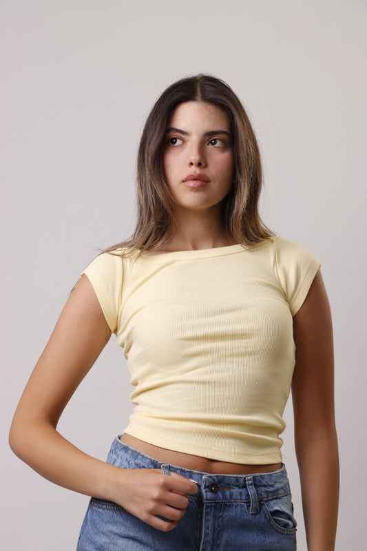 Ribbed basic shirt