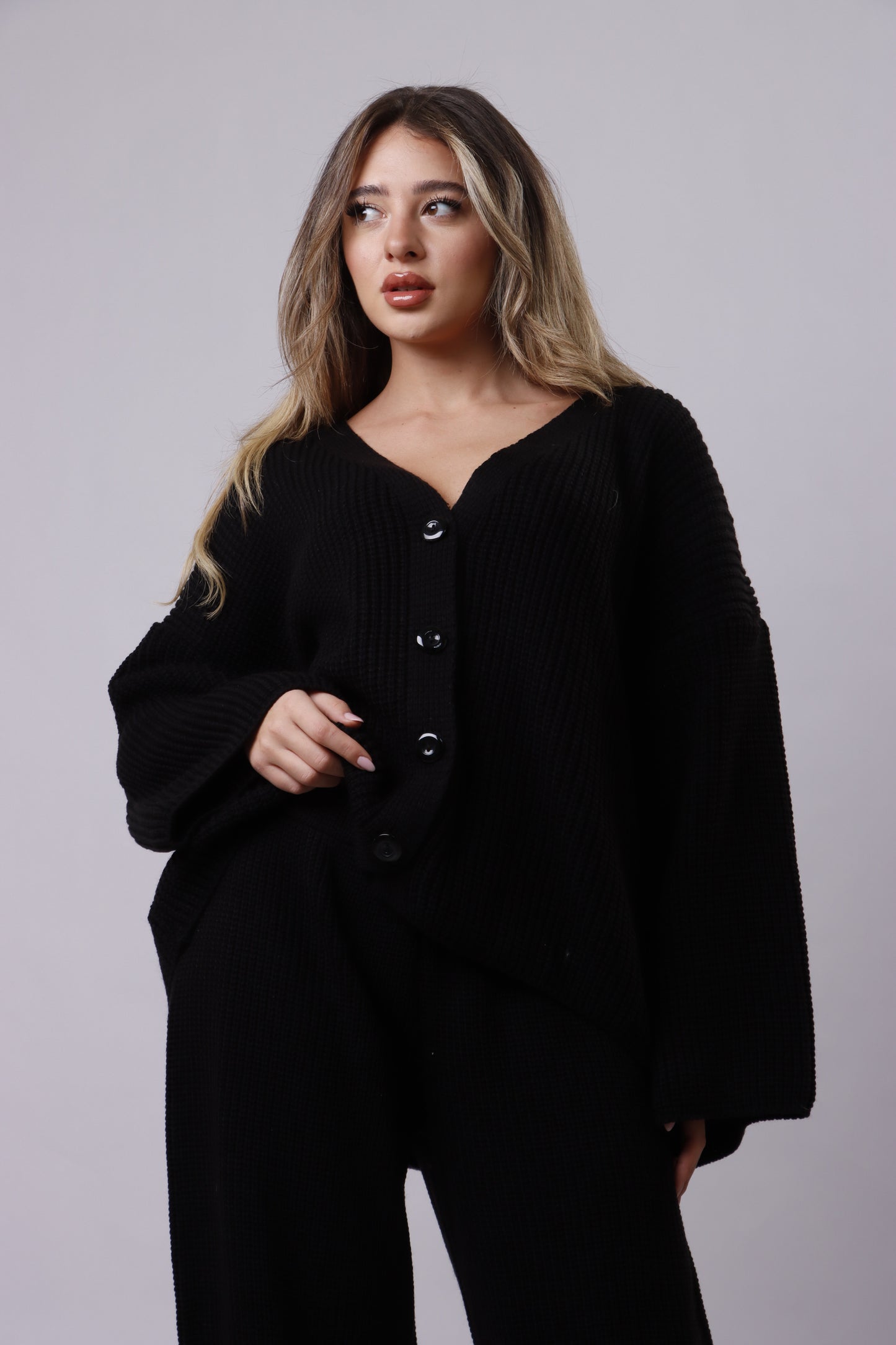 Cardigan wool set