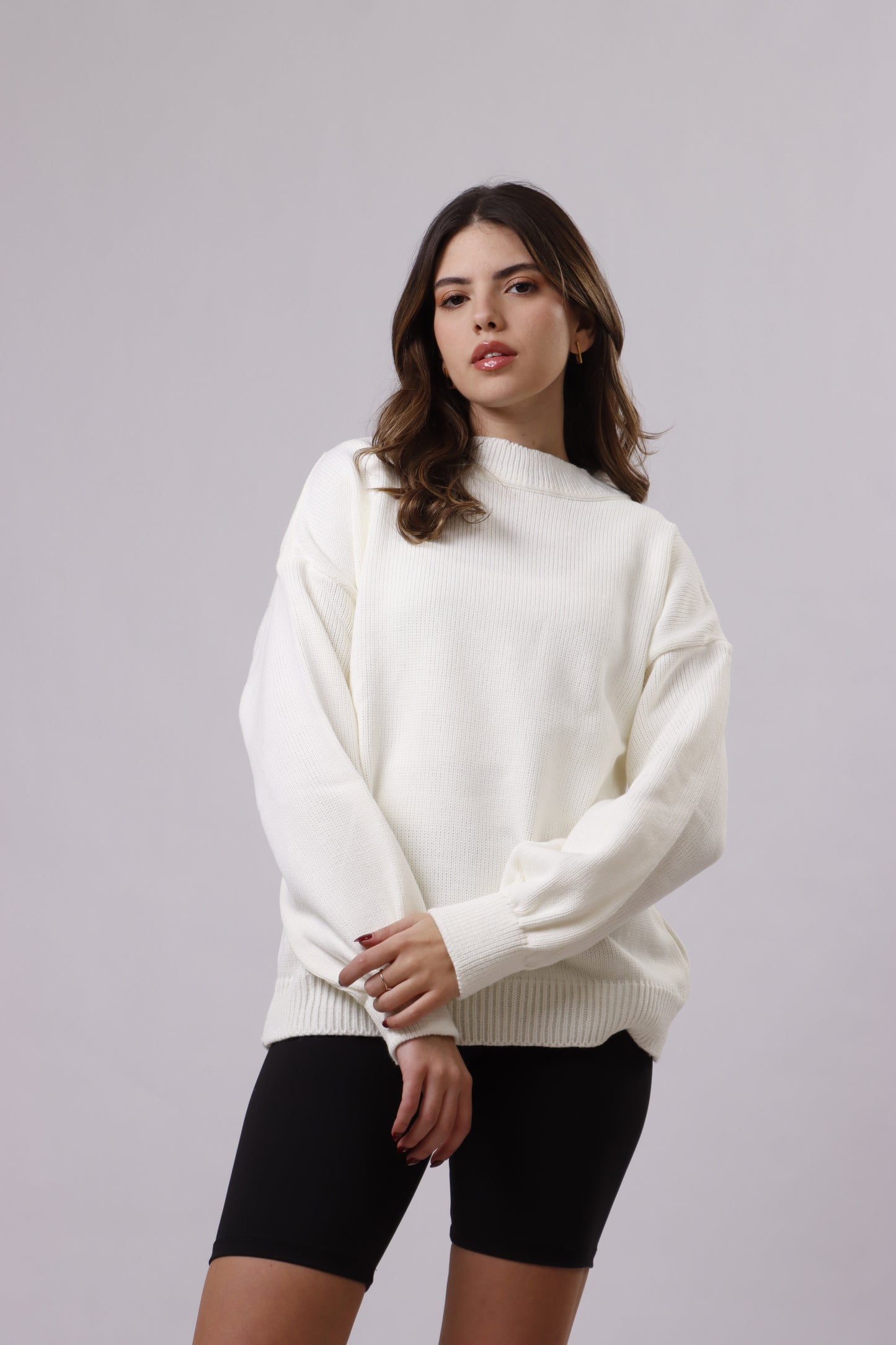 Oversized wool top