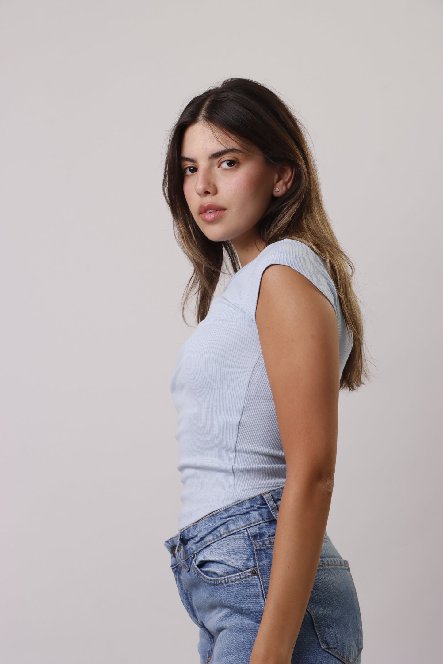 Ribbed basic shirt