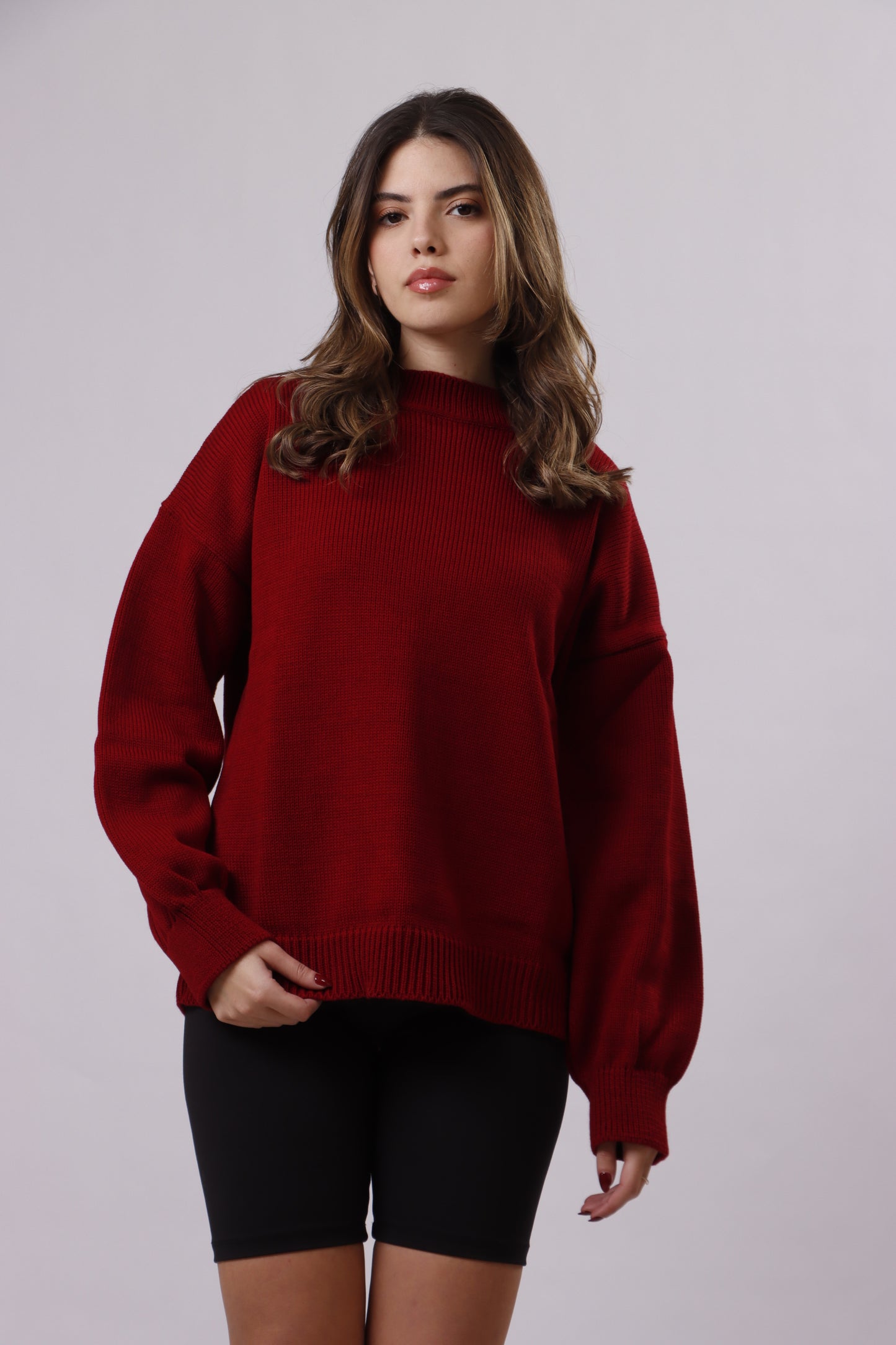Oversized wool top