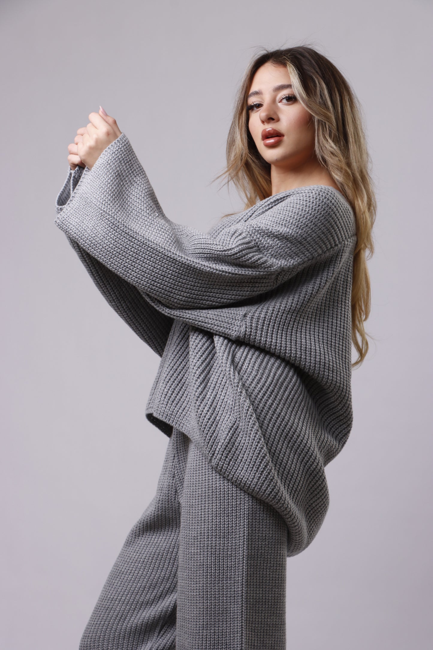 Cardigan wool set
