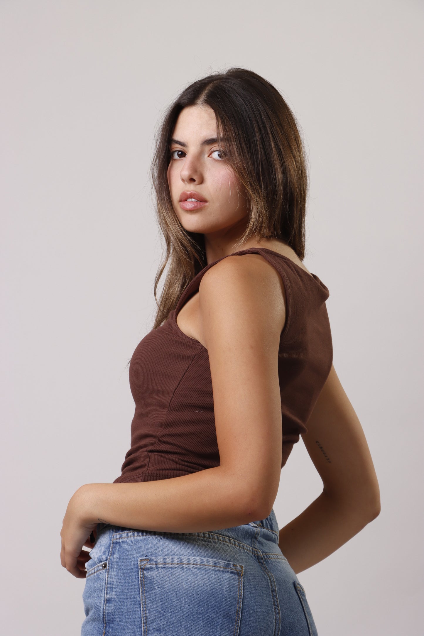 Ribbed button up shirt