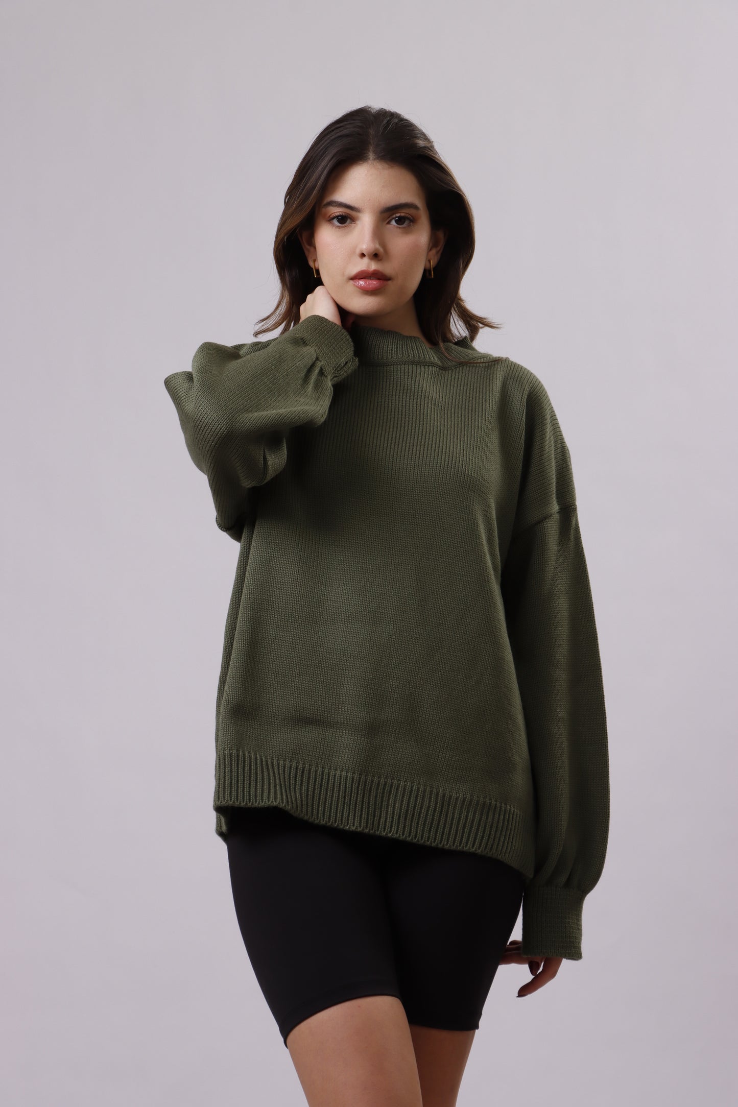 Oversized wool top