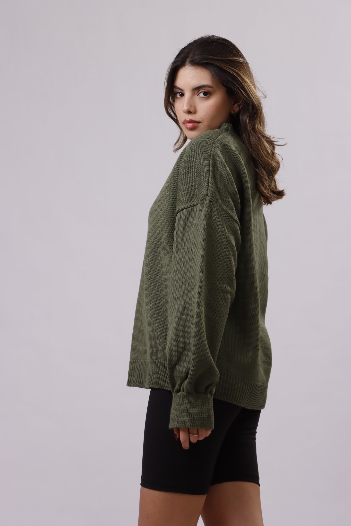 Oversized wool top
