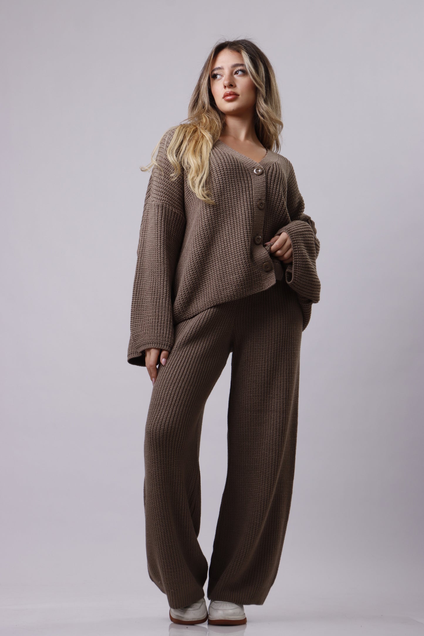 Cardigan wool set