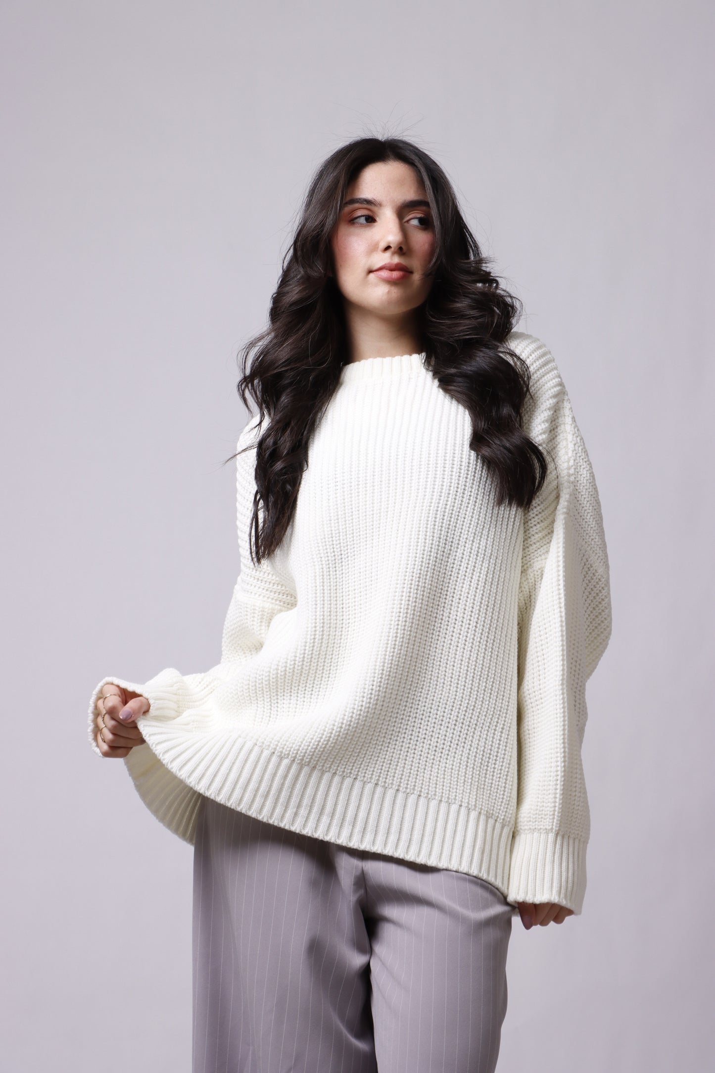 Oversized wool sweater