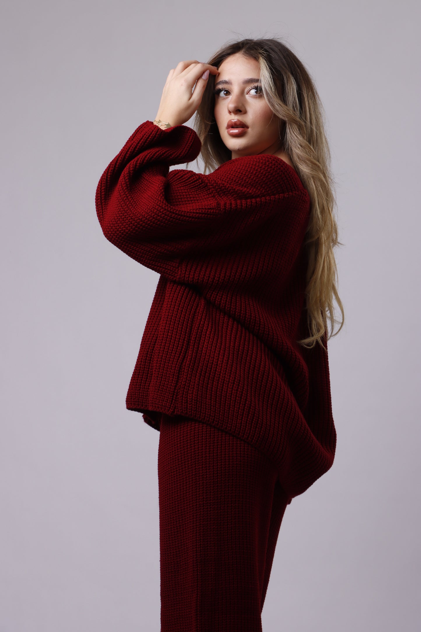 Cardigan wool set