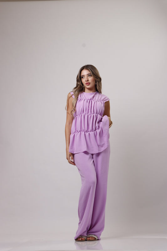 Layered blouse set