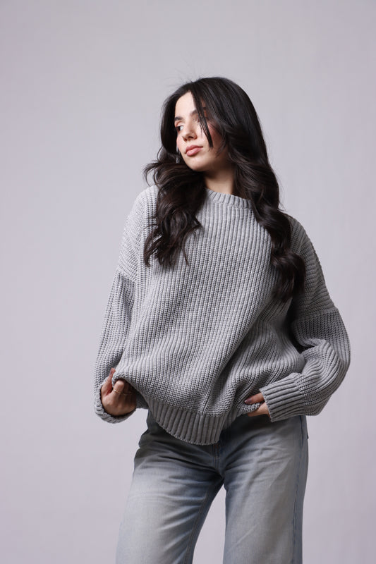 Oversized wool sweater