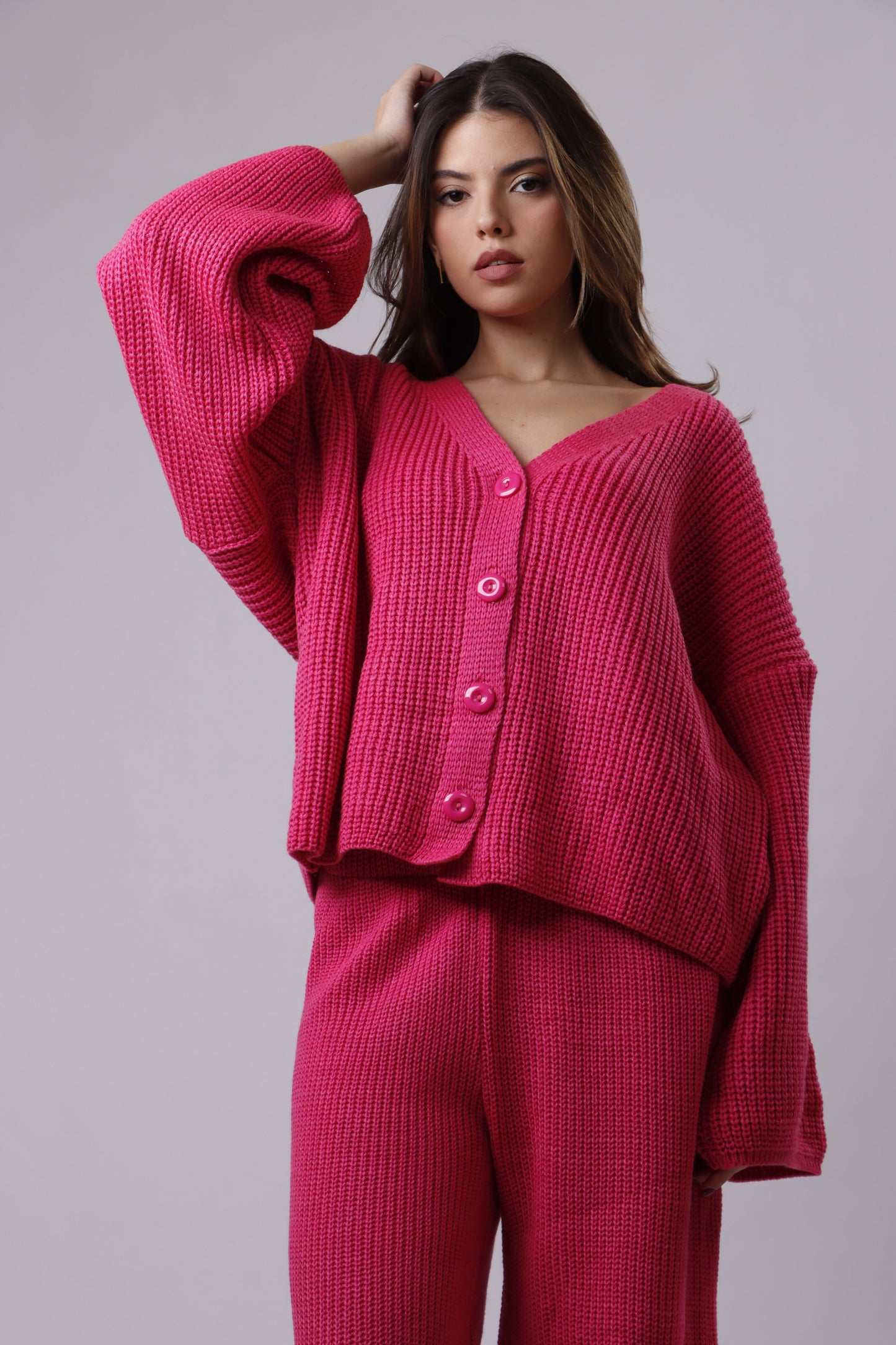Cardigan wool set