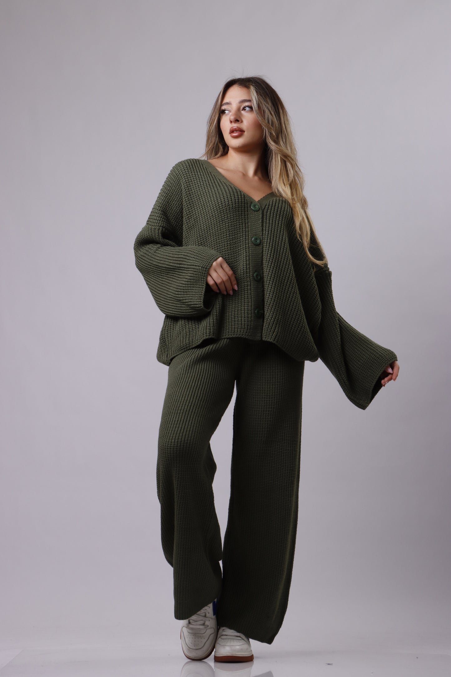 Cardigan wool set