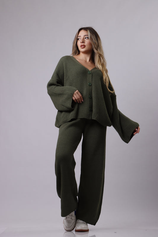 Cardigan wool set