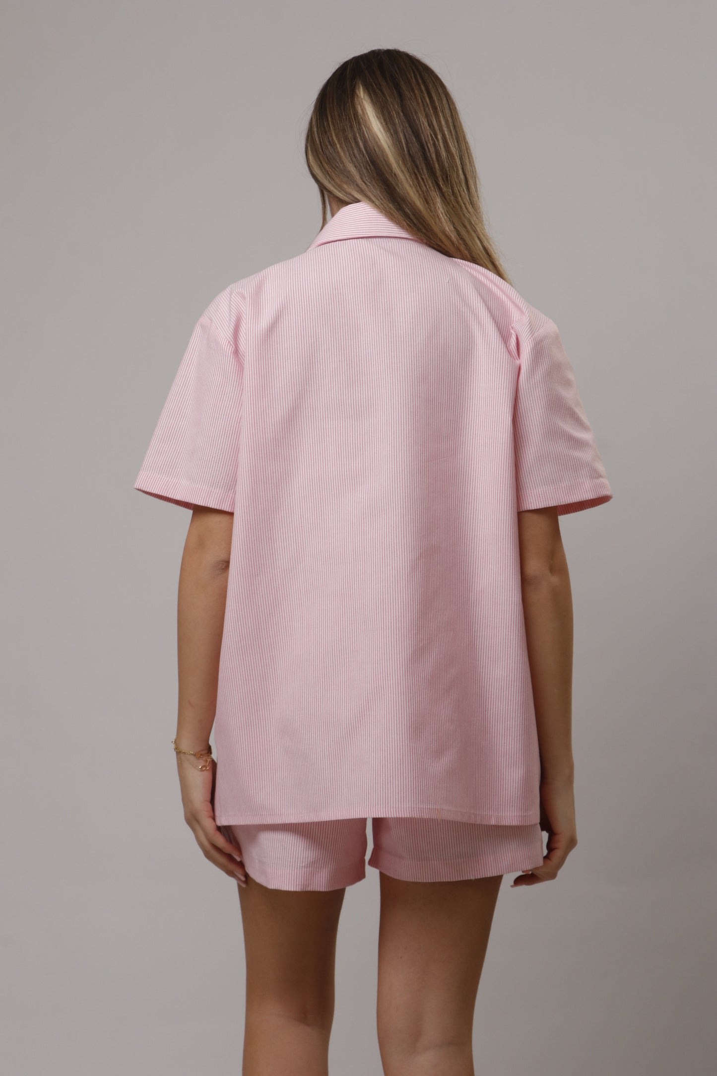 Chemise short striped set
