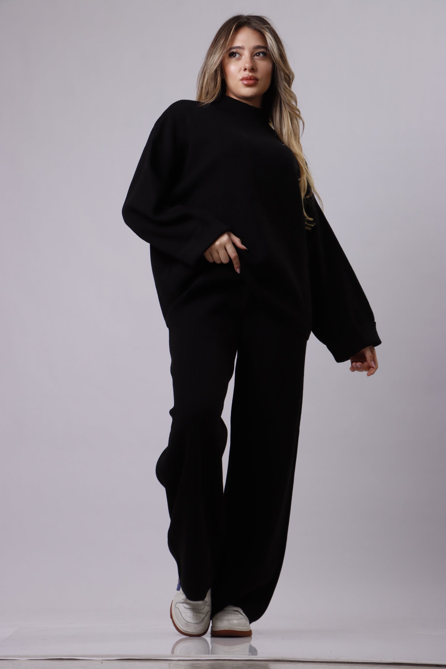 Turtle neck wool set
