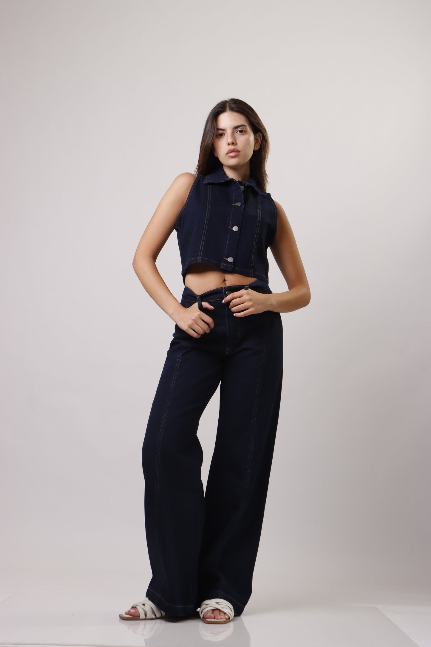 Denim vest set