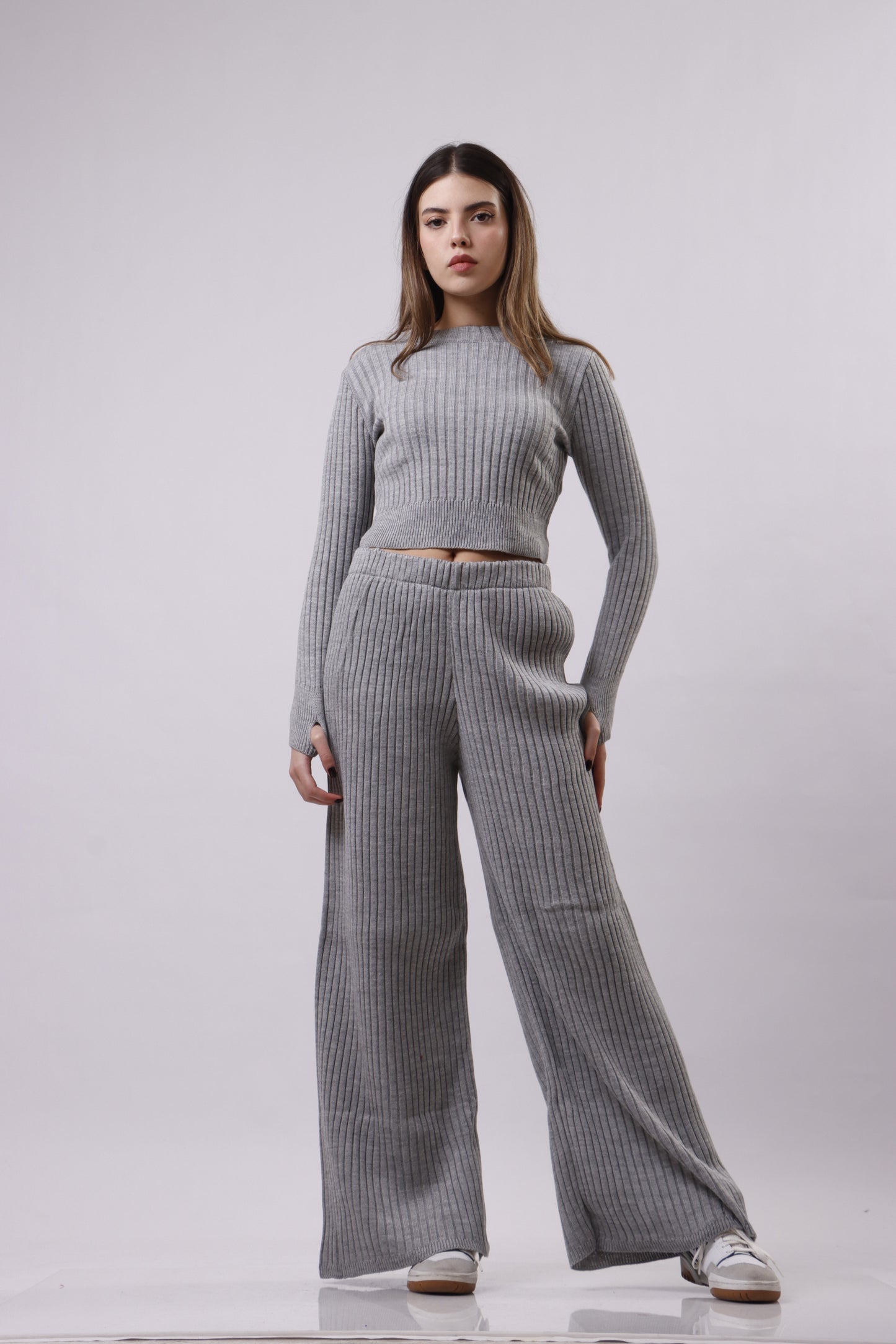 Ribbed wool set
