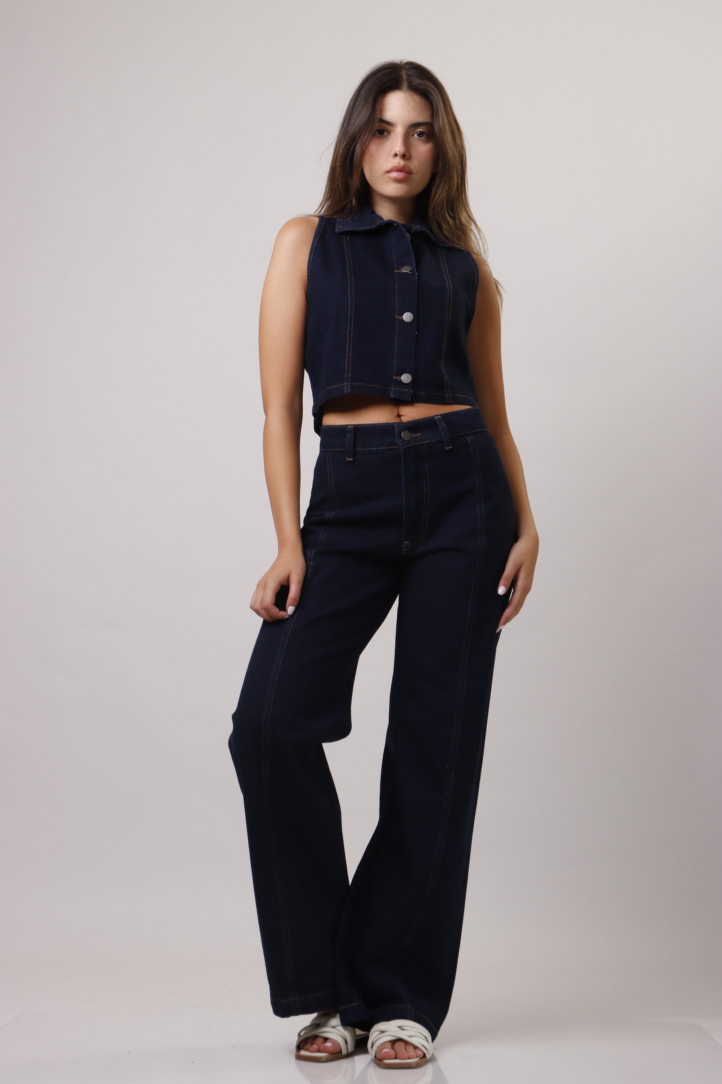 Denim vest set