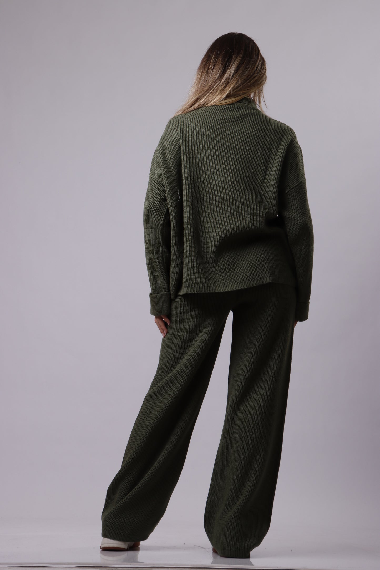 Turtle neck wool set