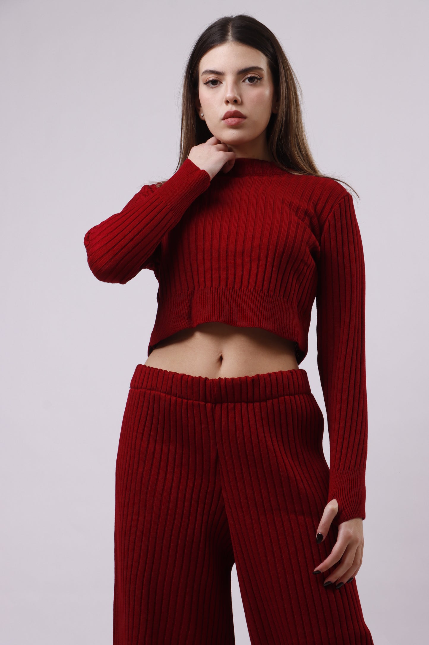 Ribbed wool set
